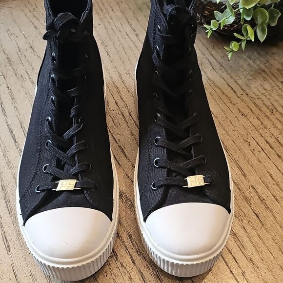 PF. Flyers black platform hightops size 7.5 NWOT - Picture 2 of 8